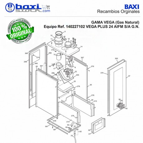 TAPÓN ASPIRACIÓN ALTAIS-NEOBIT PLUS 24/24F/POWER HT 50-70 PL