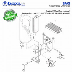 TUBO INTERCAMBIADOR/BOMBA VEGA PLUS