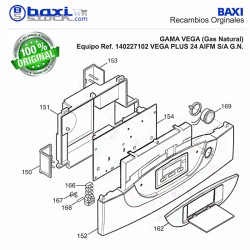 TAPA FRONTAL CUADRO CONTROL VEGA PLUS