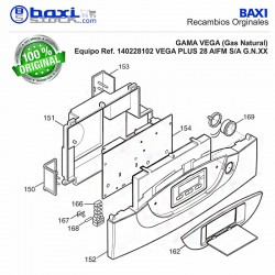 TAPA FRONTAL CUADRO CONTROL VEGA PLUS