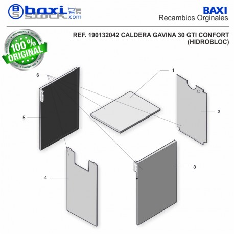 TAPA SUPERIOR ENVOLVENTE GAVINA GT-GTI CONF.