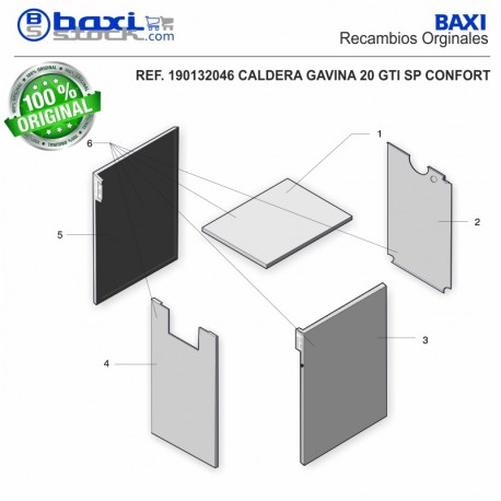 TAPA SUPERIOR ENVOLVENTE GAVINA GT-GTI CONF.