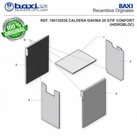 TAPA POSTERIOR GAVINA GTF-GTIF CONFORT