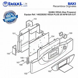 TAPA FRONTAL CUADRO CONTROL VEGA PLUS