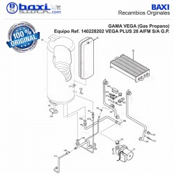 TUBO VASO EXPANSIÓN/ACUMULADOR VEGA PLUS