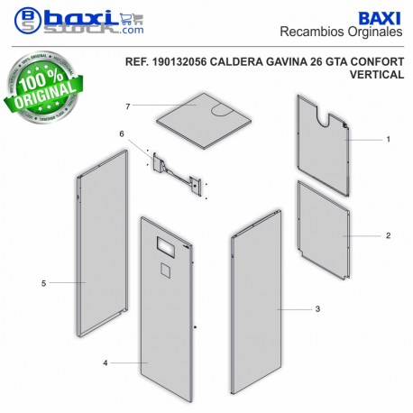 TAPA POSTERIOR SUPERIOR GAVINA VERTICAL GTA