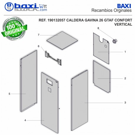 TAPA POSTERIOR INFERIOR GAVINA VERTICAL GTA-GTAF