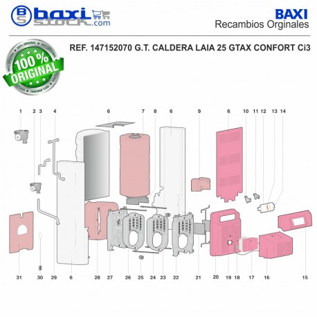 TUBO RETORNO SUPERIOR LAIA 25 GTA CONFORT