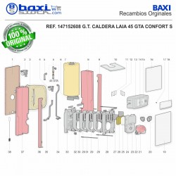 TUBO IDA INFERIOR LAIA 45 GTA CONFORT S