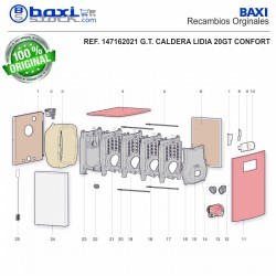 CABLE CONEXIÓN QUEMADOR LIDIA 20-25 CON./ 35 GT EM