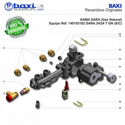 PASADOR CAUDALÍMETRO SARA/NORA (5 UD)