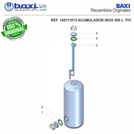 JUNTA DEPÓSITOS ACUMULADORES INOX