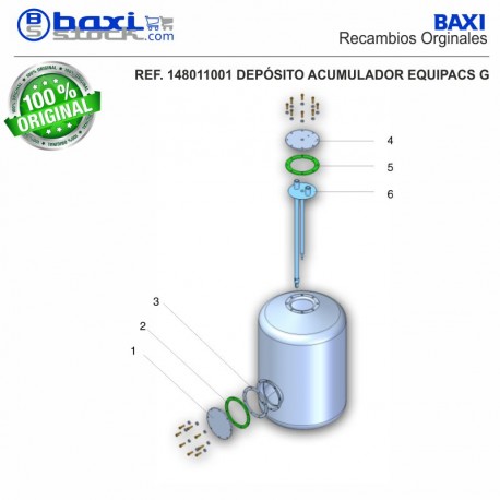 TAPA BOCA LATERAL ACUMULADOR 800-1000 I INOX