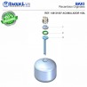 PLACA BOCA SUPERIOR GM-100-I-6-E