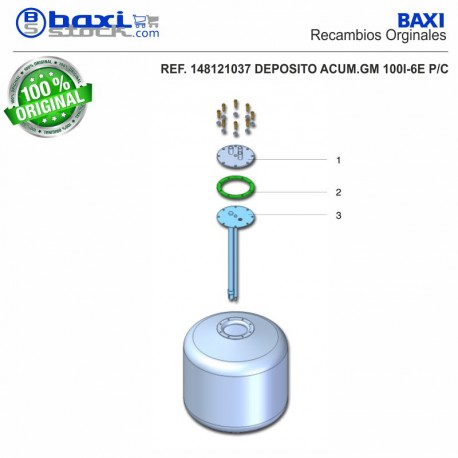 JUNTA DEPÓSITOS ACUMULADORES INOX