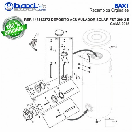 TAPA SUPERIOR CON ÁNODO FST-200 2012 (1x40x410)