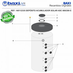 CONTRABRIDA ACUMULADOR AS 800/200C, AS 1000/250C