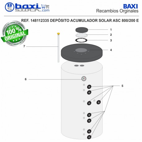 CONTRABRIDA ACUMULADOR AS 800/200C, AS 1000/250C