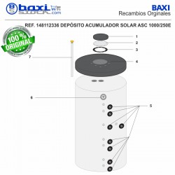 CONTRABRIDA ACUMULADOR AS 800/200C, AS 1000/250C