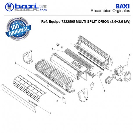 PLACA DE CONTROL UNIDAD EXTERIOR 2X1 ANORI MULTI 50