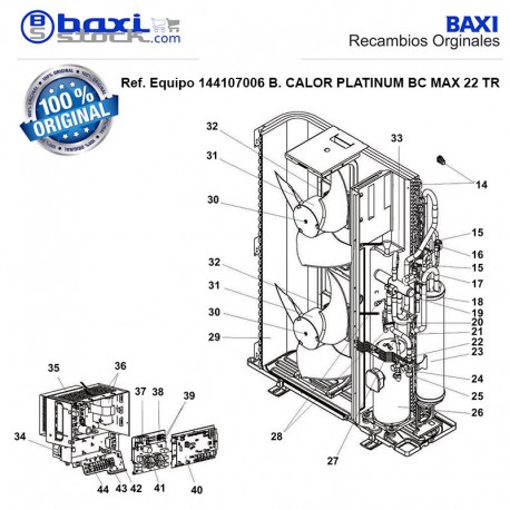 PANEL TRASERO INFERIOR BC 22 MAX