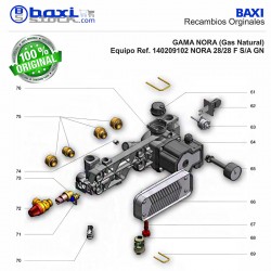 INTERCAMBIADOR 14 PLACAS NORA 28/28F