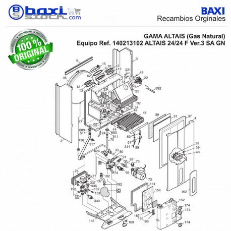 TUBO PRESOSTATO L:25 ALTAIS 24/24F V.01