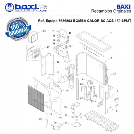 SENSOR TEMPERATURA ASPIRACION COMPRESOR BC ACS SPLIT