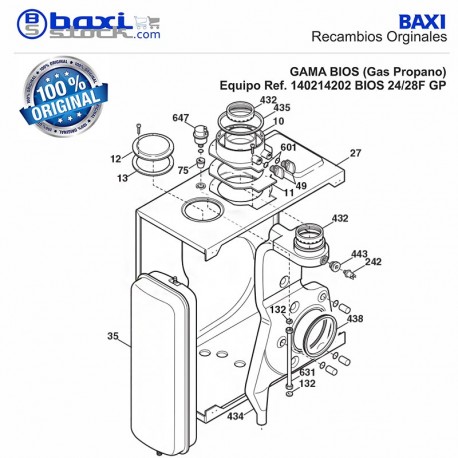 ADAPTADOR SALIDA HUMOS BIOS/PLATINUM COMPACT