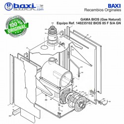 TAPÓN CONDUCTO HUMOS BIOS 45-65F