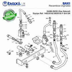 TUBO SALIDA CALEFACCIÓN BIOS 85F