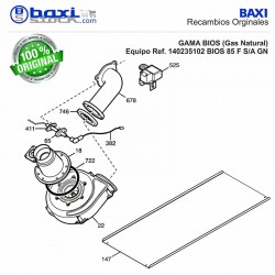 JUNTA VENTILADOR BIOS 85-100F/PLATINUM COMPACT