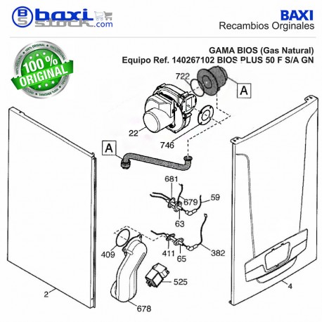 ADAPTADOR SALIDA HUMOS BIOS 50-70 PLUS/POWER HT 50-70 PLUS