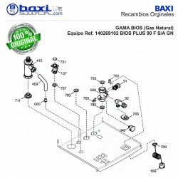 RÁCORD VÁLVULA DE GAS BIOS PLUS 90-110