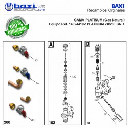 CONJ.GRIFO RETORNO CALEFACCIÓN ALTAISV.02-03/ECO³