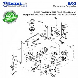 TUBO INTERCAMBIADOR/BOMBA PLATINUM DUO PLUS