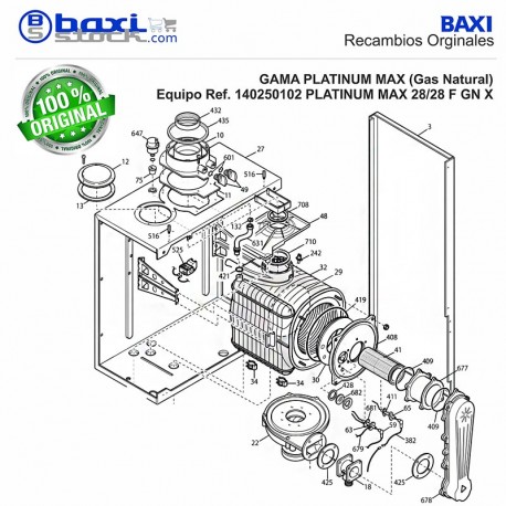 JUNTA ADAPTADOR SALIDA HUMOS BIOS/PLATINUM COMPACT