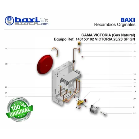 CONJUNTO VASO DE EXPANSION (8 L)