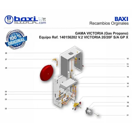 CONJUNTO VASO DE EXPANSION (8 L)