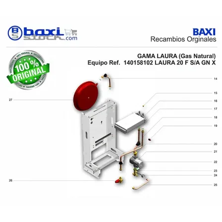 KIT INTERCAMBIADOR MONOTERMICO VICT.+JUNTAS PLANAS