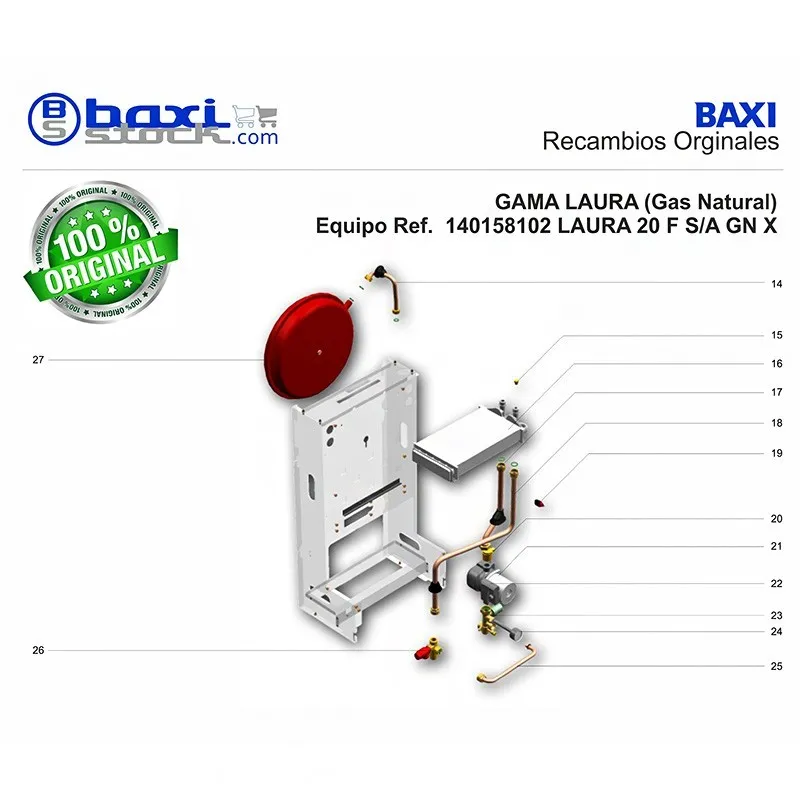 CONJUNTO VASO DE EXPANSION (8 L)