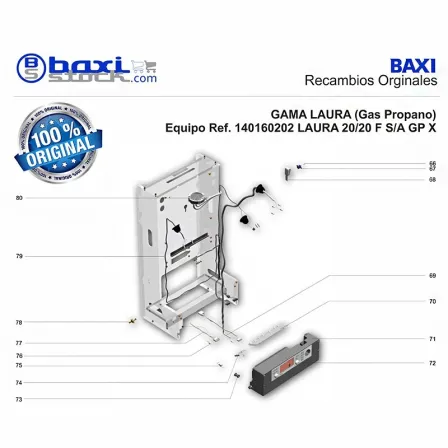 CABLEADO BOMBA+EXTRACTOR LAURA 20/20 F