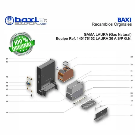 KIT SUJECION CAMARA DE COMBUSTION LAURA 30