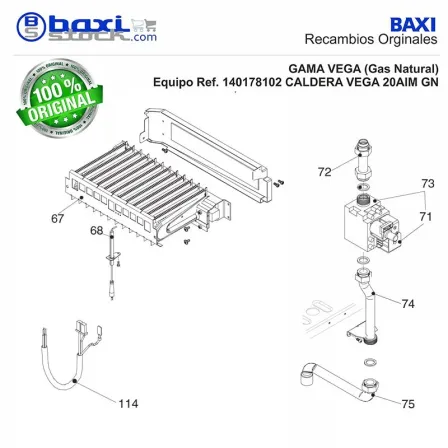 VALVULA DE GAS ROCA VEGA