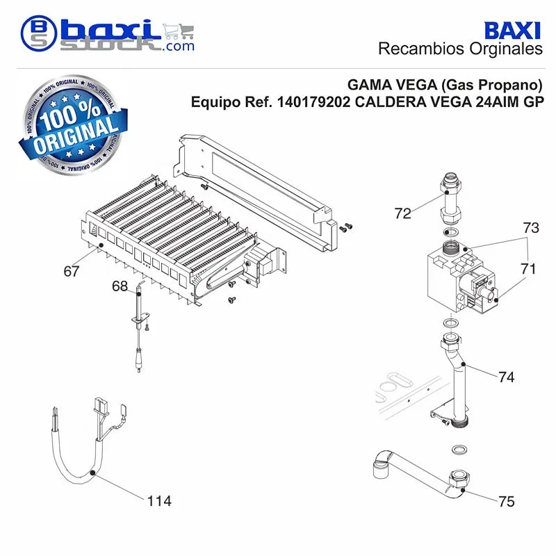 VALVULA DE GAS ROCA VEGA