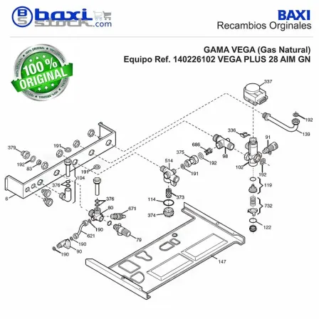 VALVULA DE SEGURIDAD 8 BAR ACUMULADOR VEGA PLUS