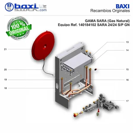 TUBO CONEXION DEPOSITO DE EXPANSION SARA/NORA