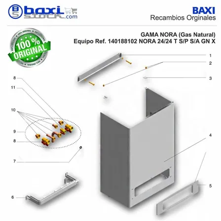 FILTRO DE GAS PLASTICO