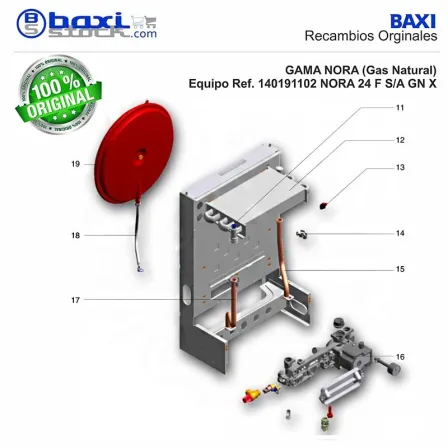 CONJUNTO VASO DE EXPANSION SARA/NORA