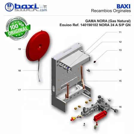 CONJUNTO VASO DE EXPANSION SARA/NORA